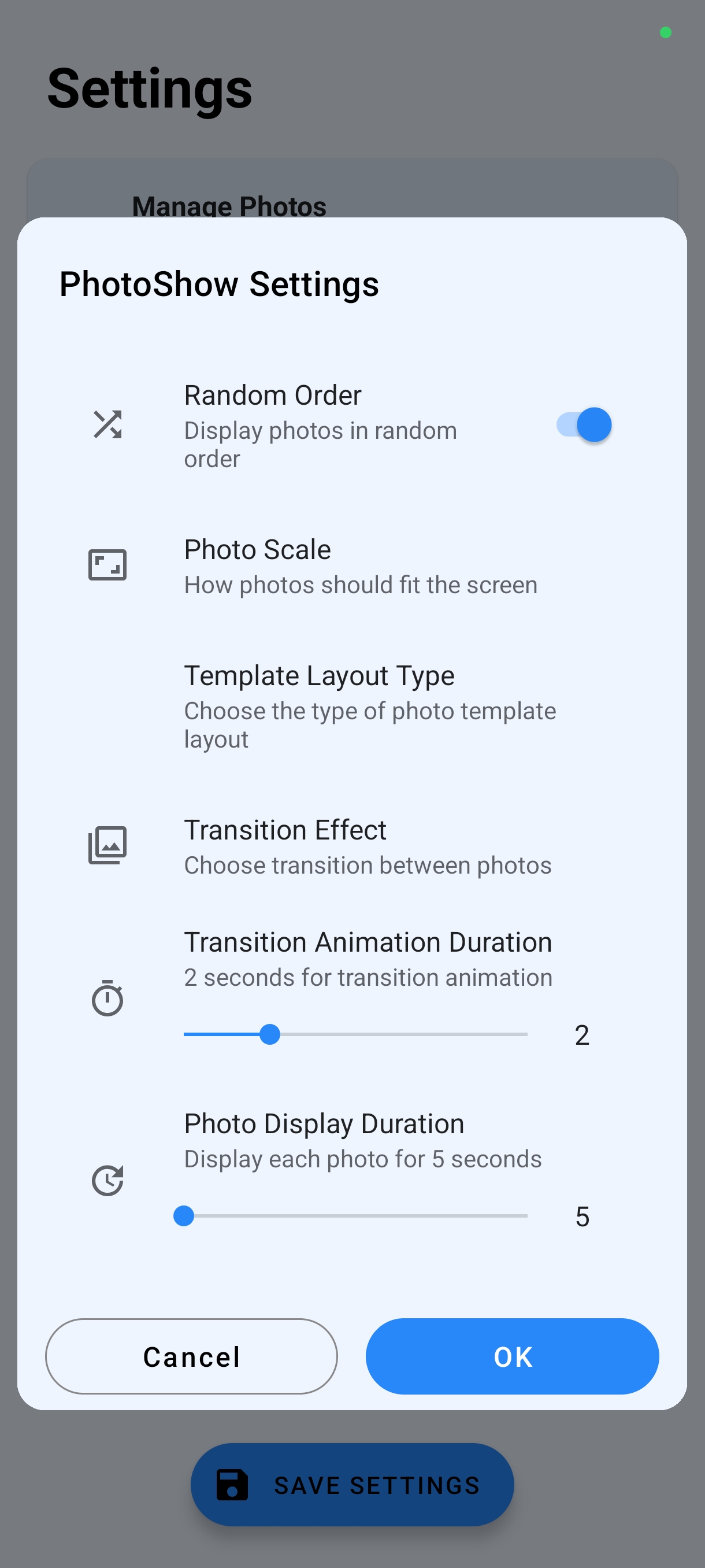 PhotoStreamr in ambient display mode
